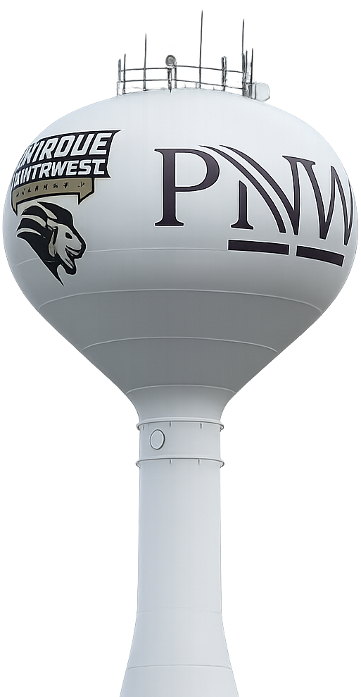 Water Tower with PNW logo